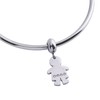 LuckyLy Charms para Pulseras de Mujer, Dije de Niño, Acero