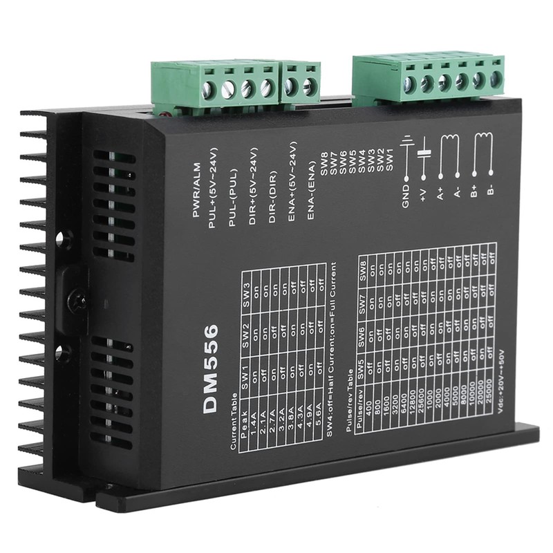 DM556 Stepper Motor Driver, DC 24V-50V 1.0A-5.6A 2 Phase Stepper