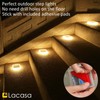 Lacasa 4 Pack Solar Deck Lights Outdoor Waterproof LED, Garden