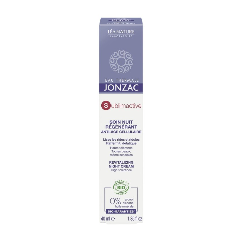 Eau Thermale Jonzac Organic Cosmetic Sublimactive Cellular Anti-Ageing Night Cream
