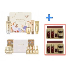 Sooryehan 2 types of ginseng special (essence set 100ml + cream special 60ml) + 5 types of fermented gift x 2 / 수려한 진생 2종 기획(에센스 세트100ml+크림 기획60ml)+발효 5종 기프트X2