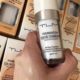 BestLand Set De Maquillaje De 5 Piezas Tlm Con Base De Maquillaje Que Cambia De Color, Acabado Mate, Cobertura Total, Control De Grasa, Transpirable, 