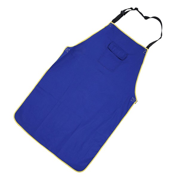 Durable Flame Retardant Welding Apron - Fire Resistant Safety Welder Protection Work Apron with Pocket Design for Reliable Protection