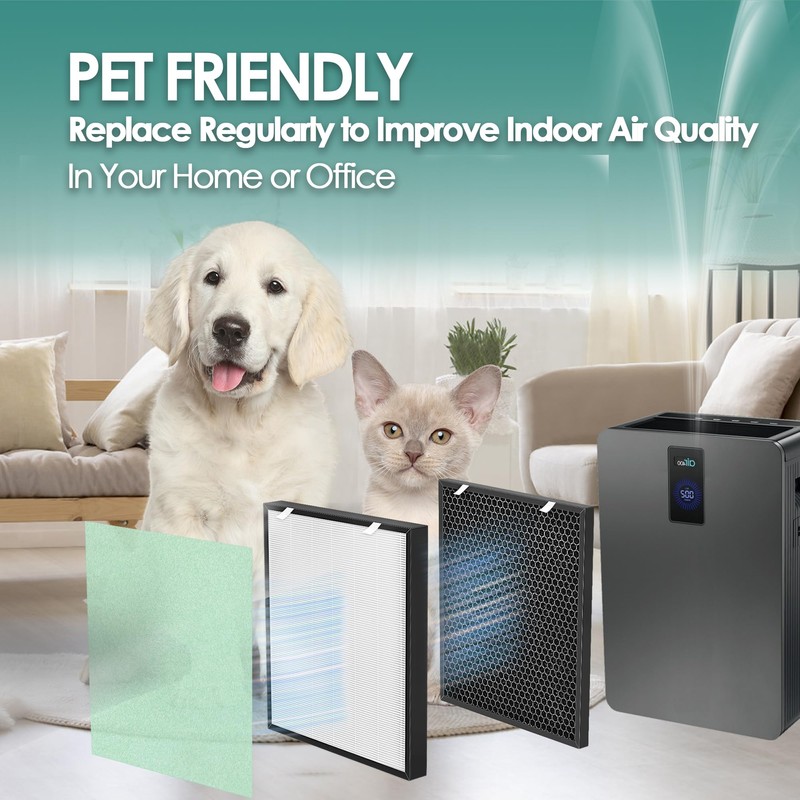 Air400 Replacement Filters Compatible with Bissell Air Purifier Filter Replacement