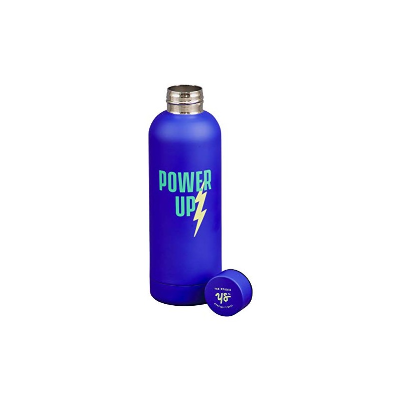 Yes Studio YST201 Power Up Water Bottle, 18/10 Steel