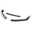 Spec-D Tuning Glossy Black Front Bumper Lip Spoiler Splitter 3PC