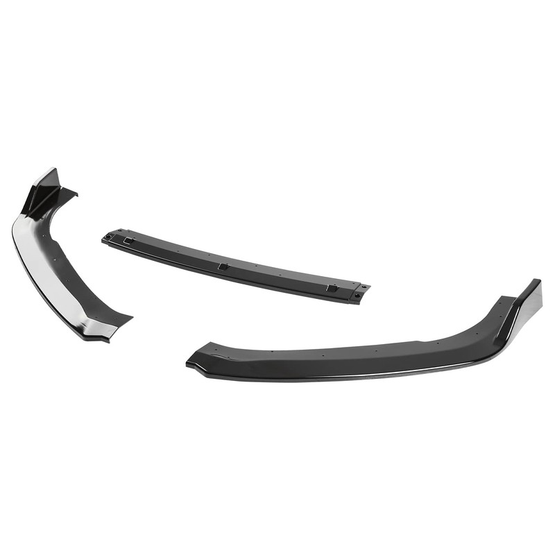 Spec-D Tuning Glossy Black Front Bumper Lip Spoiler Splitter 3PC