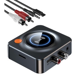 Bluetooth Receiver for Home Stereo, AUX RCA to Bluetooth Adapter for Old Speakers, NFC Wireless Audio Receiver for Music Streaming Sound System, KAIY Convert Wired Speakers to Wireless