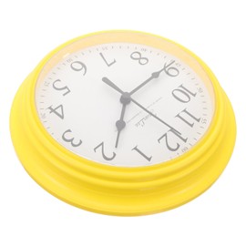 ABOOFAN Non Ticking Wall Clock Round Design Modern Silent Timepiece for Bedroom Living Room Office Decor Space Saving and Easy to Install