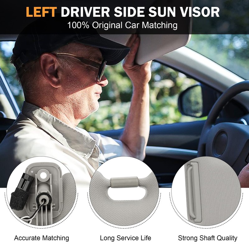 TadaMark Left Driver Side Sun Visor Fit for Mazda CX-9