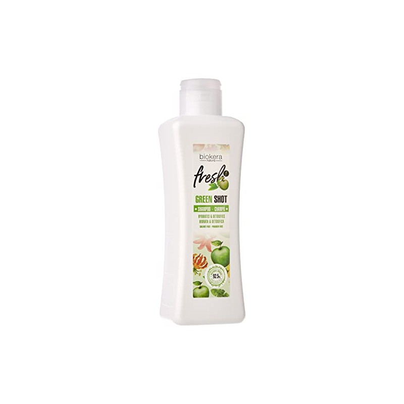 Salerm Green Shot Biokera Natura Shampoo, 10.14 Ounce/300 ml