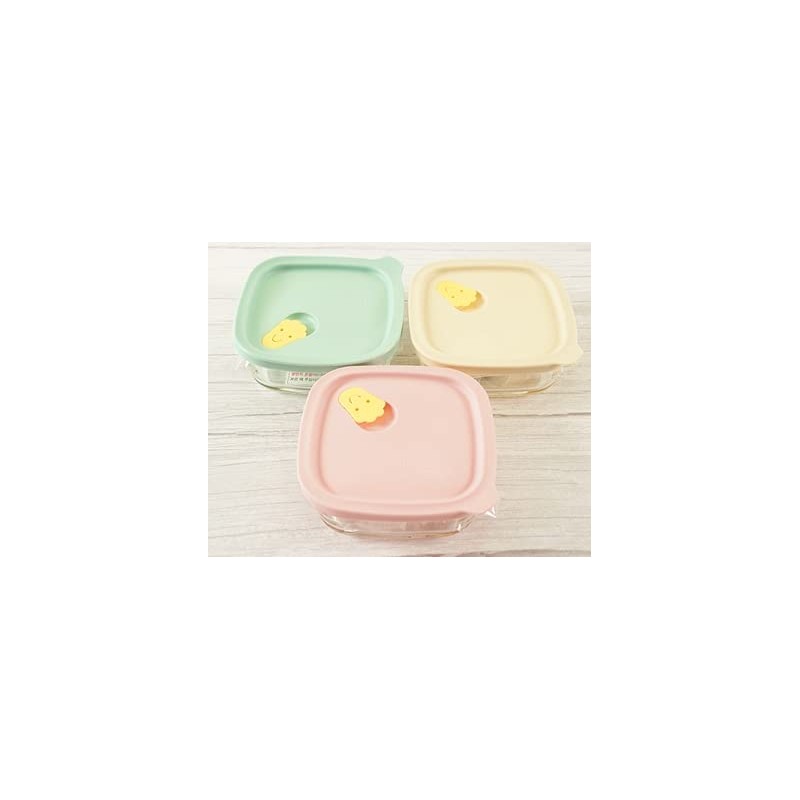 Lock&Lock Oven GLass Cooked Rice Storage Container for Freezer pastel