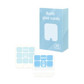 60 Pcs Refill Glue Cards for Safer Home SH502 Indoor Fly Trap and Dynatrap DT3005W Plug-in Bug Light for Flies, Fruit Flies, Moths, Gnats, and Other Flying Insects
