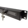 kenable Lockable 1U Security Steel Mesh Panel for 19 Inch