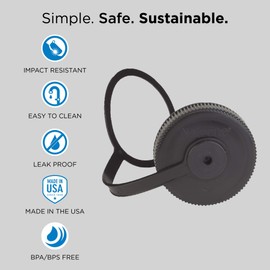 Nalgene Unisex's Aufbewahrungsdosen Deckel Weithals 1 L Bottle Lid, Yellow, 32 OZ