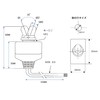 Waterproof toggle switch ON-OFF IS-401WP simple waterproof type (hex nut,