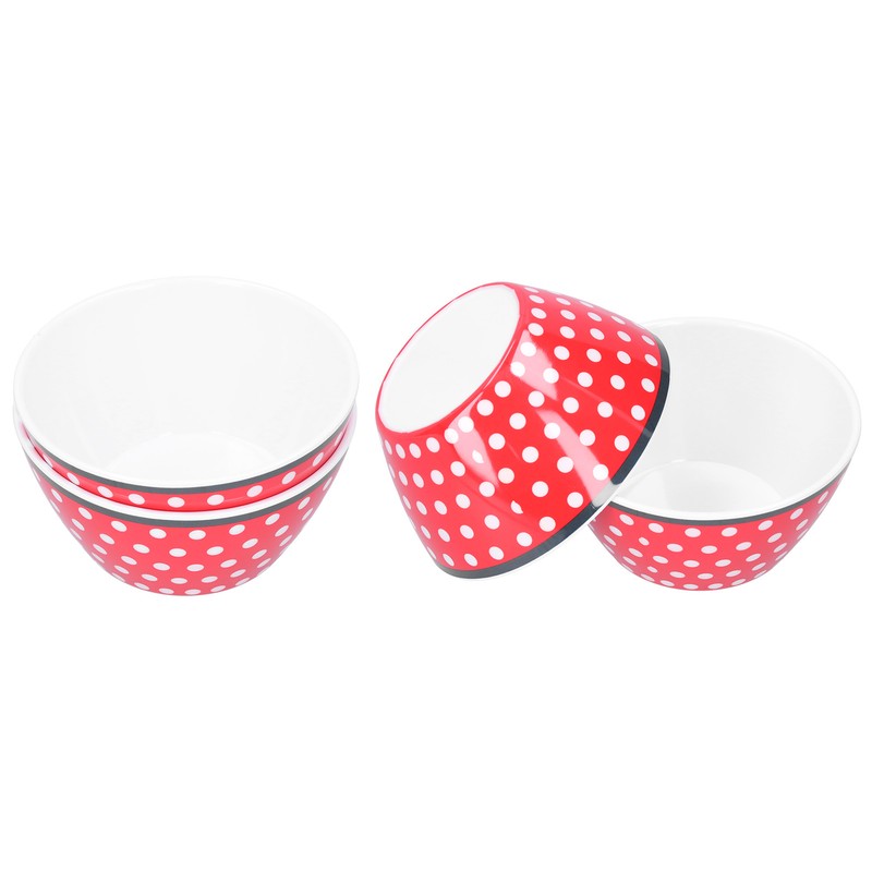 4PCS 6in Salad Bowl Dinner Serving Bowl Sets Kitchen Imitation
