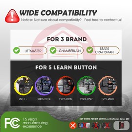 878Max Universal LiftMaster Garage Door Opener Keypad【12 Year Warranty】