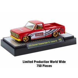 DCD Release 85 Limited Edition 1/64 Scale Diecast Model Cars M2 Machines Auto Meets Set 6 Cars Open Doors Displayed Cases