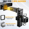 Adjustable Trailer Hitch for 2-Inch Receiver-8-Inch Drop/Rise,2" & 2-5/16" Ball