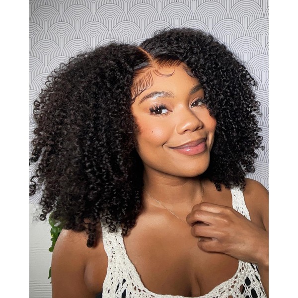 Nadula Maxreal Kinky Curly Half Wig 2x4 Lace Part Glueless