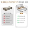 2PCS Stainless Steel Smoker Box for Weber,Gas Grill Smoker Box