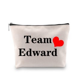 BLUPARK Vampire Lover Gift Team Edward Cosmetic Bag Twilight Fans Gift Birthday Gift for Her, Team Edward