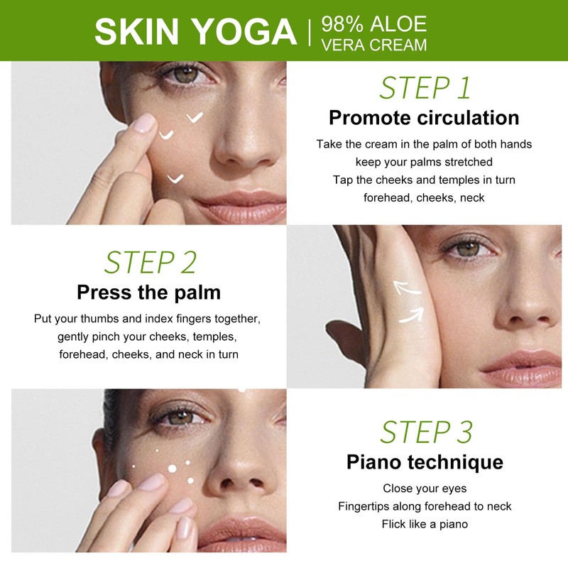 ARCHIDATE Aloe Vera Face Cream Moisturizer, Moisturizing Cream with 98%