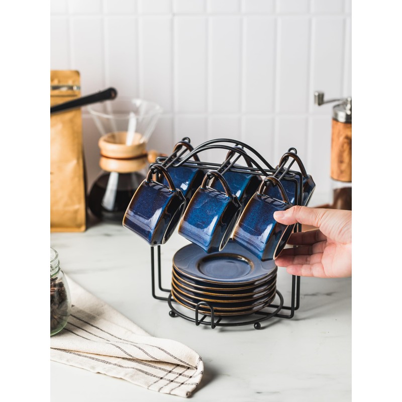 YHOSSEUN Espresso Cups Set of 6, 4 OZ Expresso Shots