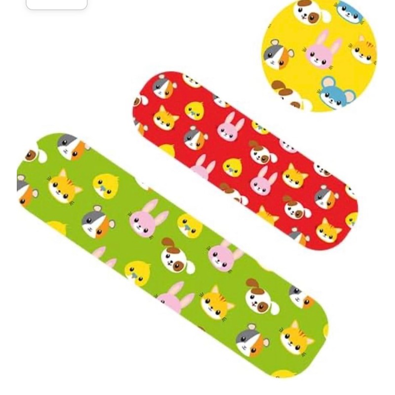 Kids Plasters/Children Plasters 60 Pack, Assorted 3 Sizes and Colourful