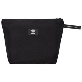 Travel Toiletry Bag - Recycled Sea Plastic Handmade in Berlin - Organiser Bag Cosmetic Bag Unisex - Sustainable, Vegan & Robust, black, Toiletry bag