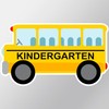 CafePress Kindergarten School Bus Medium Die Cut Sticker, 5.75" x