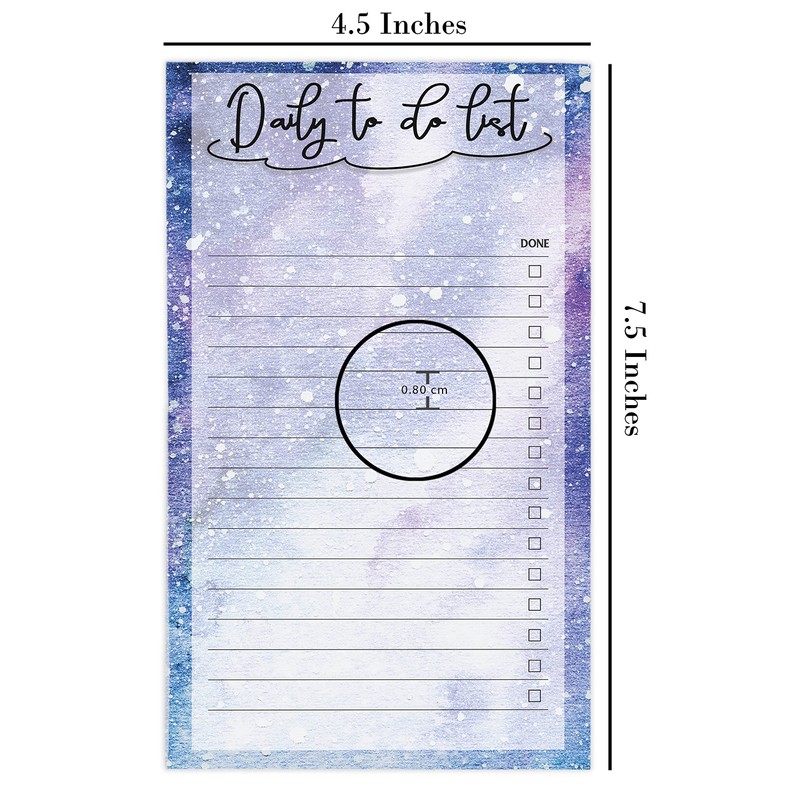 Inkdotpot Daily Planner List Pad Notepads Memo Pad, Undated To-Do