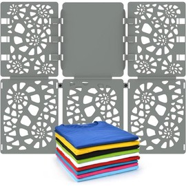 Shirt Folding Board V2 - Durable Plastic Clothes Folder Tshirt Organizer - Easy and Fast Folding for Adults and  - Grey - Color: Blue