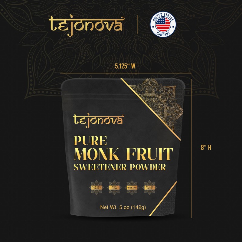 tejonova Monk Fruit Sweetener, 5 oz, Monk Fruit Extract Powder,