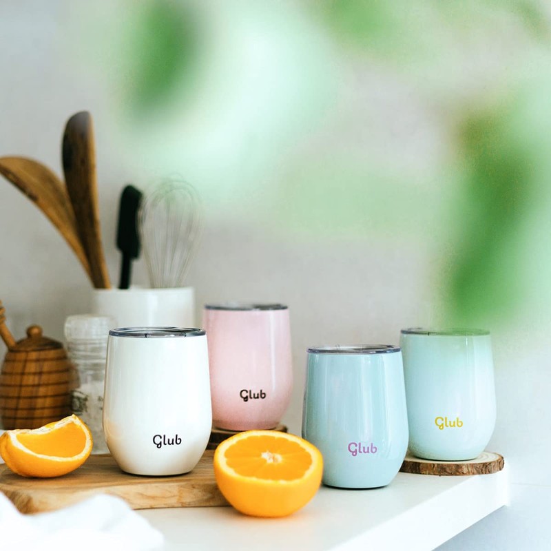 glub Tumbler with Lid, Dishwasher Safe, Non-Slip, Straw Safe, Hot