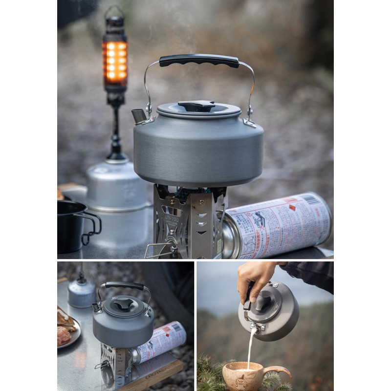 CAMPINGMOON Camping Kettle 1L Portable Ultra-Light Coffee Tea Pot S1000