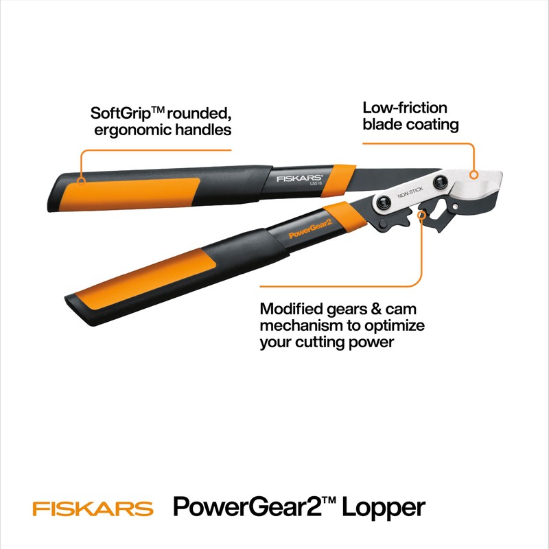 Fiskars 18-Inch Loppers for Tree Trimming, Heavy Duty, Sharp Bypass