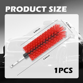 YGDMD Car Wheel Brush,Wearable Drill Brush for Car Detailing & Wheel Cleaning with Slim Brushes Head & High Density Bristles,Soft Wheels and Tire Brushes for 1/4 inch Electric Drills