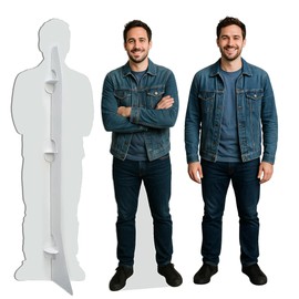 Custom Life Size Cardboard Cutout, Upload Your Own Photo, 1-6 ft Life Size Graduation Cutout, Wedding and Birthday Decorations