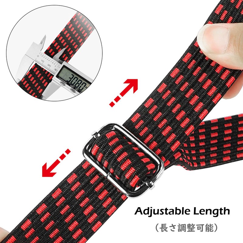 TRIWONDER Cargo Rubber Band, Elastic Strap, For Securing Bicycles, Bungy