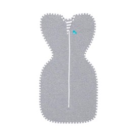 Love to Dream Swaddle UP, Baby Sleep Sack, Self-Soothing Swaddles for Newborns, Improves Sleep, Snug Fit Helps Calm Startle Reflex, New Born Essentials for Baby, Small 8-13lbs, Gray