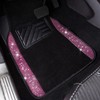 CAR PASS Bling Rhinestone Car Seat Covers Leather Shining Diamond