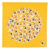 Musumi Furoshiki 50 Himemusubi Adeline Klam Crane, Yellow, 19.7 inches