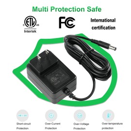 12V Battery Charger for kidzone Bumper car,12 Volt Charger for Kids Ride On Cars - Compatible with Best Choice Products,Wrangler SUV,Flybar Bumper Car Electric Cars with ETL Listed