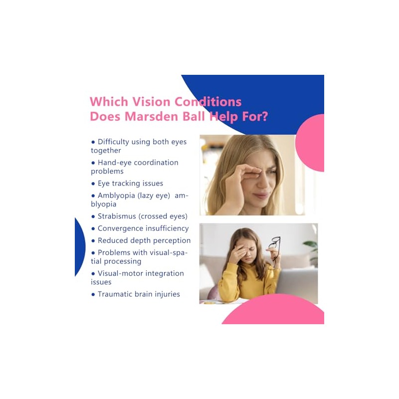 Marsden Balls for Hand-Eye Coordination and Visual Training 2 Colors