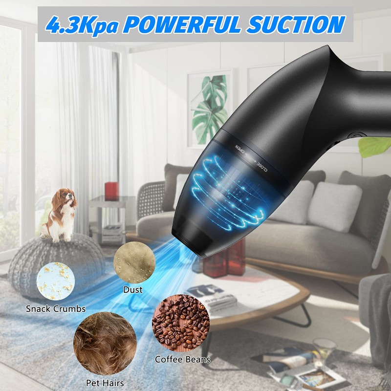 Hayousui 4.3Kpa Keyboard Vacuum Cleaner Mini：Handheld Computer Vacuum Cordless for