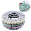 4Pcs Soft Toilet Seat Cover Pads Thicker Warmer Stretchable Washable