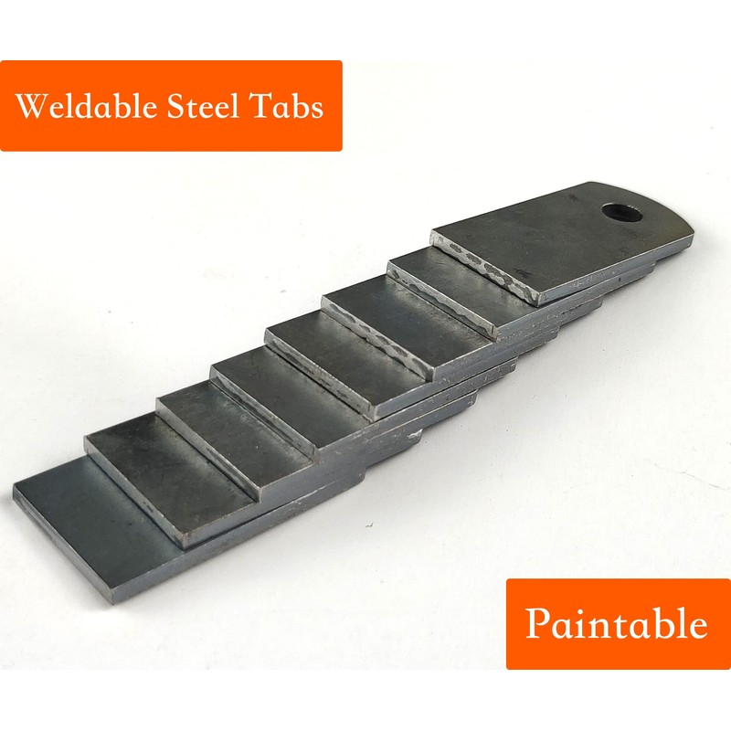 Jikacok Welding Tabs, 1-1/4" x 2-3/8", 9 Gauge A36 Mild