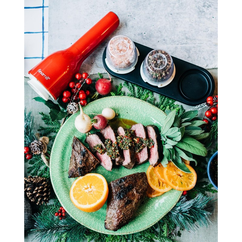 FinaMill Black Trio Stackable Tray – Spice Rack for 3